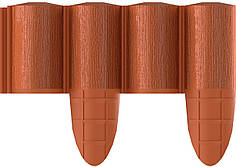 Газонна огорожа Cellfast 4 ECO — 2.4 м, 10 секцій, цегляна