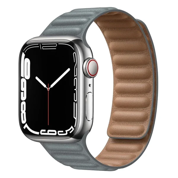Ремінці Magnetic Leather Loop - для Apple Watch Charcoal Gray 42/44/45/49mm