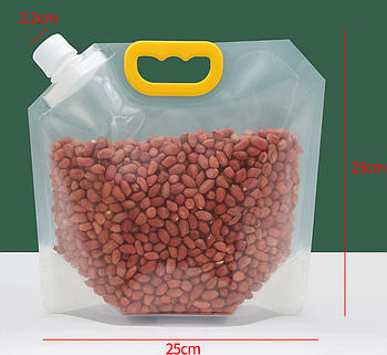 Пакет вакуумний для зберігання сипких продуктів/води 25*23 см Прозорий (KG-9970)