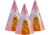 Набор Meow из 6 колпаков на голову с резиновой лентой, висотою 15,24 см, дизайн ассорти