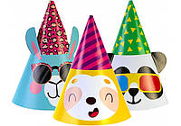 Набор Funny Party из 6 колпаков на голову с резиновой лентой