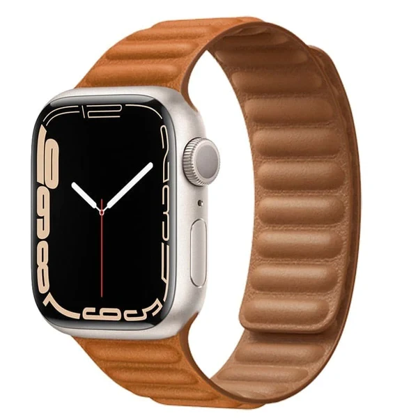 Ремінці Magnetic Leather Loop - для Apple Watch Brown 42/44/45/49mm