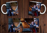 Чашка белая керамическая "Монстры на каникулах" Hotel Transylvania ABC