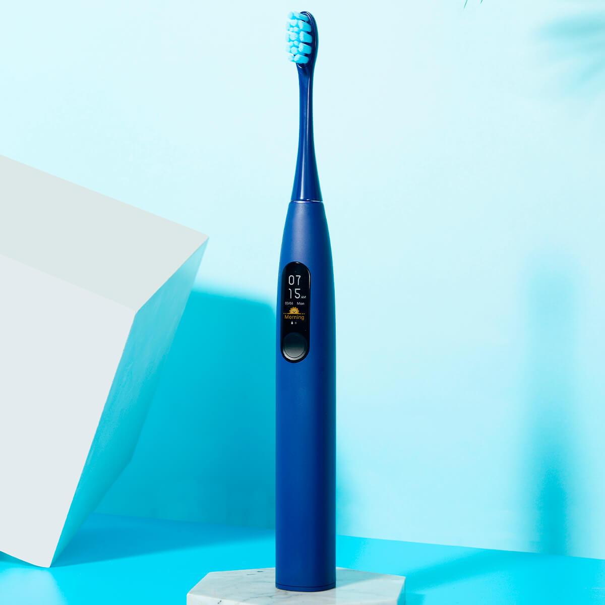 Розумна зубна електрощітка Oclean X Pro Navy Blue (OLED) (6970810551068)