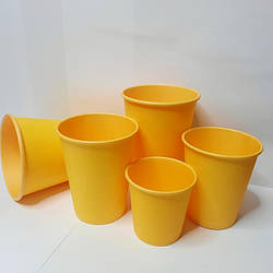 Паперові стакани Жовті