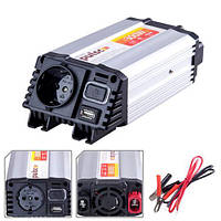 Перетворювач напруги PULSO/IMU 320/12V-220V/300W/USB-5VDC2.0A/мод.хвиля/клеми