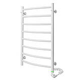 Рушникосушка електрична Flyme White Classic 8R (сенсорний терморегулятор, таймер) праве підключення, фото 2