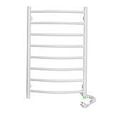 Рушникосушка електрична Flyme White Classic 8R (сенсорний терморегулятор, таймер) праве підключення, фото 3