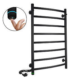 Електрична рушникосушка Flyme Black Classic 8L (сенсорний терморегулятор, таймер) колір білий / ліва