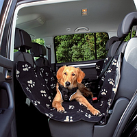 Trixie TX-13234 Авто-чохол підстилка на заднє сидіння автомобіля для собак 1.40х1.45м, чорний/беж