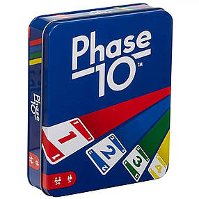 Настільна гра UNO: Phase 10 Delux (Уно: Фаза 10 Делюкс, Металева коробка), фото 1