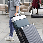 Сумка для ноутбука двокольорова 17.3" захистна сумка під ноутбук та документи 17 дюймів на ремені Рожева УЦІНКА, фото 5