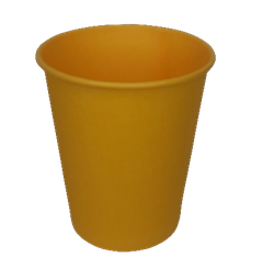 Паперові жовті стаканчики 175 мл | 50шт/уп одноразові для кави, американо, чаю
