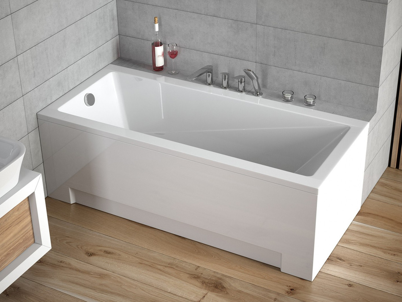 Ванна Modern 120x70 Besco з ногами