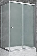 Душевая кабина прямоугольная 120x80 см без поддона Shower Saturn раздвижная дверь матовое стекло 5мм