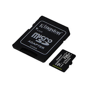 Карта пам'яті Kingston microSD 256GB C10 UHS-I R100/W85MB/s + SD, фото 3