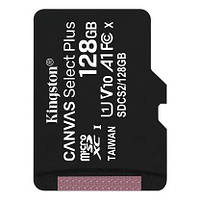 Карта памяти Kingston microSD 128GB C10 UHS-I R100MB/s