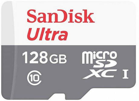 Карта пам'яті SanDisk microSD 128GB C10 UHS-I R100MB/s Ultra, фото 1