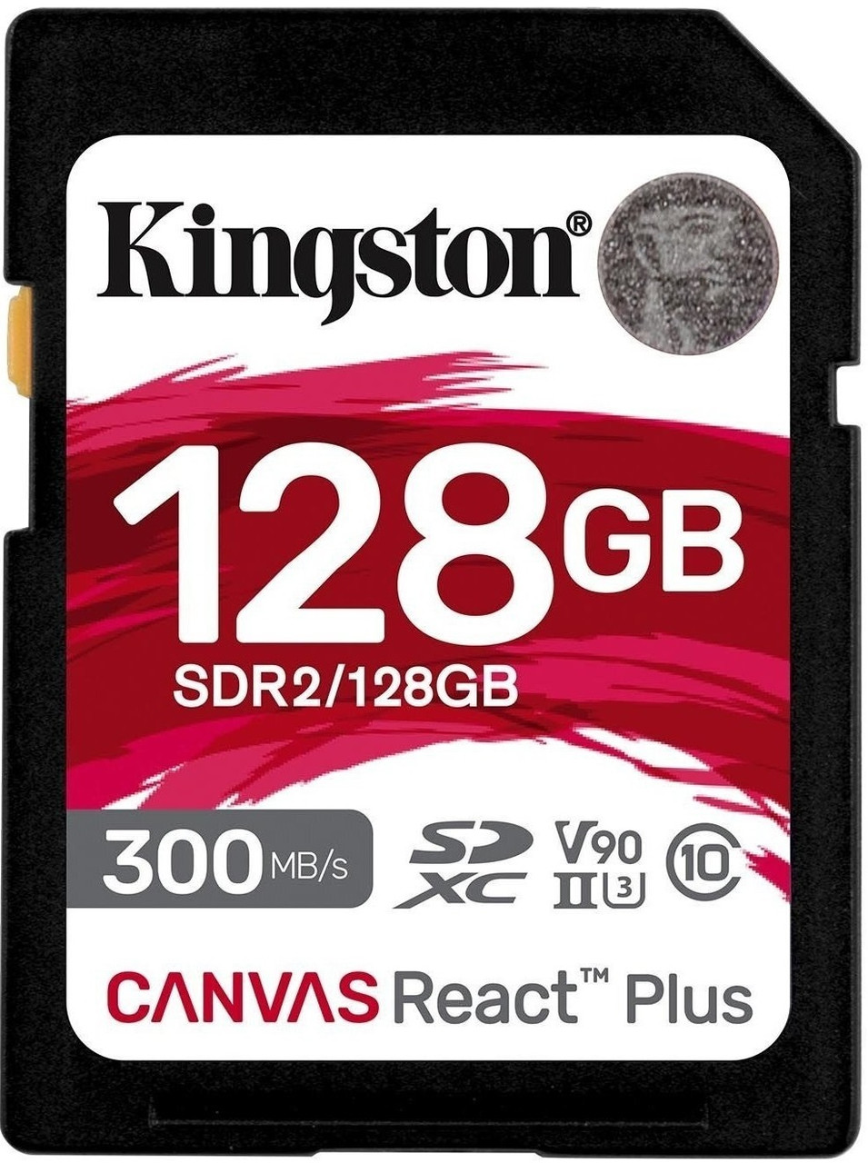Карта пам’яті Kingston SD SDR2/128GB — 128 ГБ, Class 10, UHS-II U3, швидкість 300/260 МБ/с