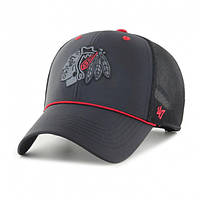 Кепка-тракер 47 Brand NHL Chicago Blackhawks One Size Black/Grey/Red H-BRPOP04BBP-BK