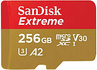 Карта памяти SanDisk microSD 256GB C10 UHS-I U3 R190/W130MB/s Extreme V30