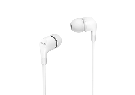Навушники In-ear Philips TAE1105 3.5 mini-jack, Mic, Білий, фото 1