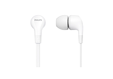 Навушники In-ear Philips TAE1105 3.5 mini-jack, Mic, Білий, фото 3