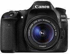 Цифр. фотокамера дзеркальна Canon EOS 80D + об'єктив 18-55 IS STM