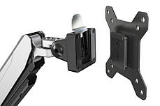 Кріплення DIGITUS Dual Monitor Clamp gas spring, 15-32", з нахилом, поворотом, фото 4