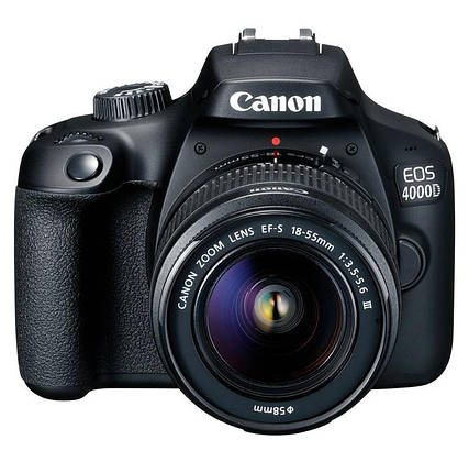 Цифр. фотокамера дзеркальна Canon EOS 4000D + 18-55 DC III, фото 1