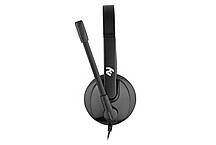 Гарнітура ПК моно On-ear 2E CH12 mini-jack, omni-mic, 1.2м, чорний, фото 6