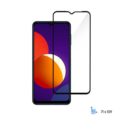 Захисне скло 2E для Samsung Galaxy M12(M127), 2.5D FCFG,(2 Pack), Black border, фото 1