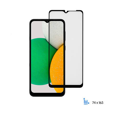 Захисне скло 2E для Samsung Galaxy A03 Core(A032), 2.5D FCFG,(1 Pack), black border, фото 1