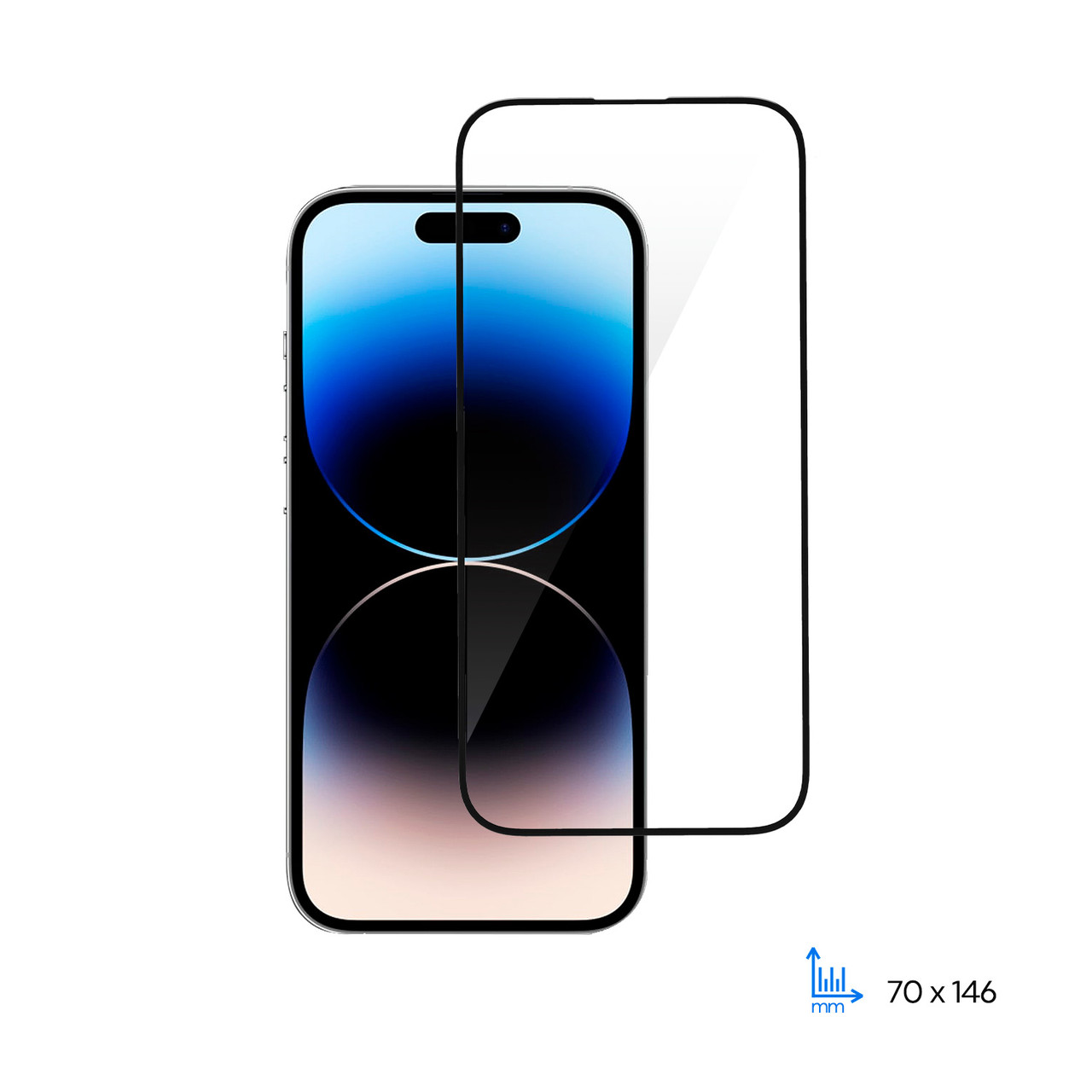 Захисне скло 2E для Apple iPhone 14 Pro(6.1), 2.5D FCFG,(1 Pack),black border