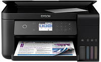 МФУ ink color A4 Epson EcoTank L6160 33_20 ppm Duplex USB Ethernet Wi-Fi 4 inks Black Pigment