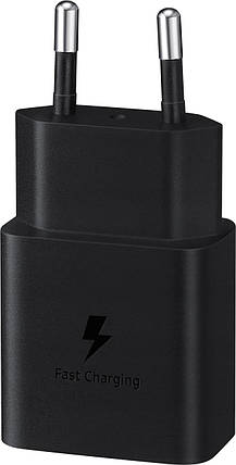 Мережевий зарядний пристрій Samsung 15W Power Adapter (без кабеля) чорний, фото 1