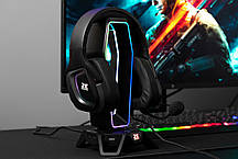 Гарнітура 2E Gaming HG340 RGB USB 7.1 — дротова, USB, об’ємний звук 7.1, чорна, фото 4