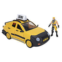 Ігровий набір Fortnite Joy Ride Vehicle Taxi Cab — фігурка Cabbie, транспорт із гри, фото 5