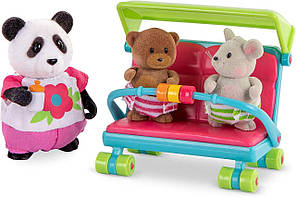 Ігровий набір Li’l Woodzeez WZ6780Z — няня, фігурки з аксесуарами для догляду за малюками, фото 2