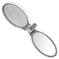 Складная расческа с зеркалом Janeke 1830 Folding Hair-Brush With Mirror