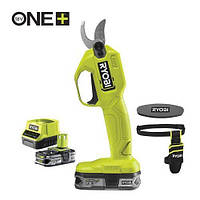 Ryobi Секатор Ryobi RY18SCA-115P 5133005563, аккумуляторный ONE+, 18В, АКБ 1.5 Ач, до 25 мм, с кобурой и