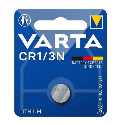 Батарейка VARTA літієва CR1/3 N блістер, 1 шт., фото 1