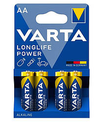 Батарейка VARTA LONGLIFE POWER лужна AA блістер, 4 шт.