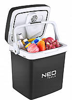 Холодильник мобільний Neo Tools, 2в1, 26л, 230/12В, підігрів 55Вт, охолодження 60Вт, електронна панель, USB-порт, 3.8кг, фото 4