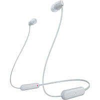 Наушники In-ear Sony WI-C100 BT 5.0, IPX4, SBC, AAC, Wireless, Mic, Белый