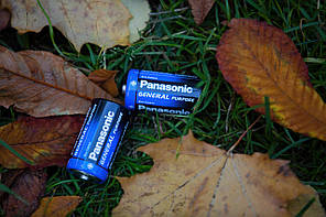 Батарейка Panasonic GENERAL PURPOSE вугільно-цинкова D(R20) плівка, 2 шт., фото 4
