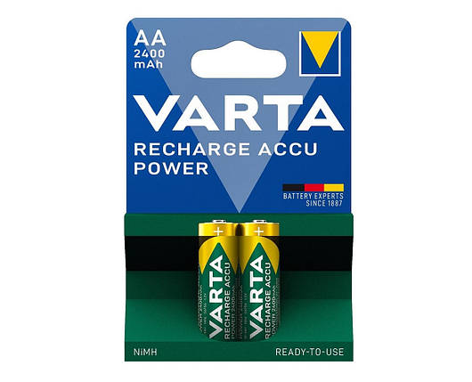 Акумулятор VARTA NI-MH Power AA 2400 мАг, 2 шт., фото 1
