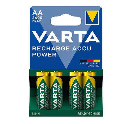 Акумулятор VARTA NI-MH Power AA 2400 мАг, 4 шт., фото 1