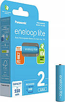 Акумулятор Panasonic Eneloop NI-MH Lite AAA 550 мАг, 2 шт., фото 6