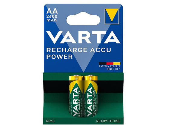 Акумулятор VARTA NI-MH Power AA 2600 мАг, 2 шт., фото 1